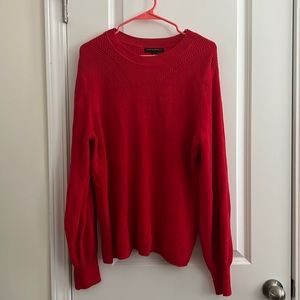 Red Cable Knit Sweater